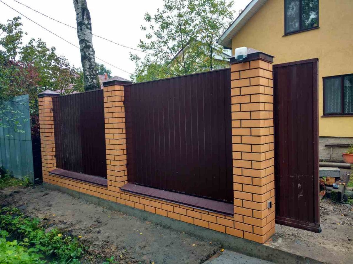 Комбинированные заборы